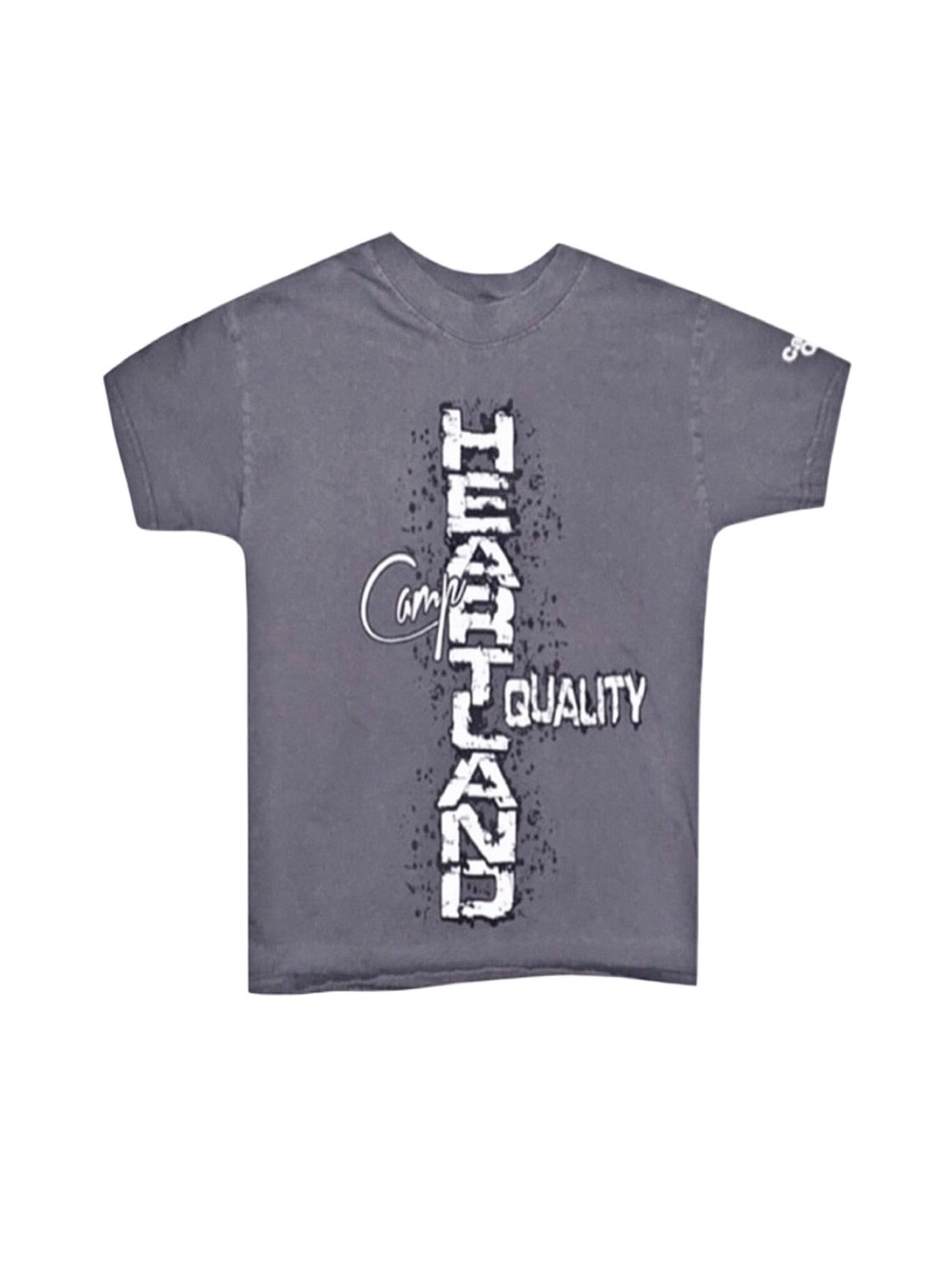 PORT AND COMPANY Camp Quality Heartland Kid's Grey Short Sleeve Top Small 6-8